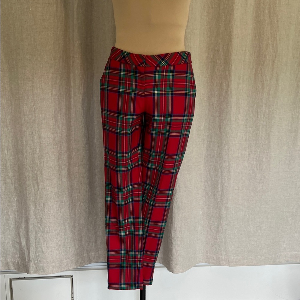 Vineyard Vines Red and Green Plaid Men's Dress Pants